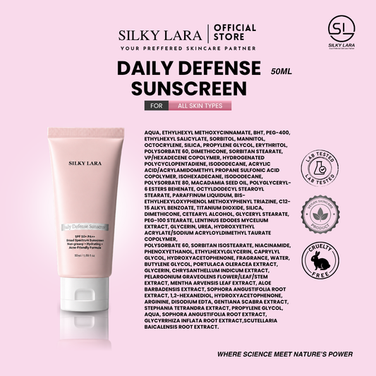 Silky Lara Sunscreen SPF40++ 50ML (Skincare)