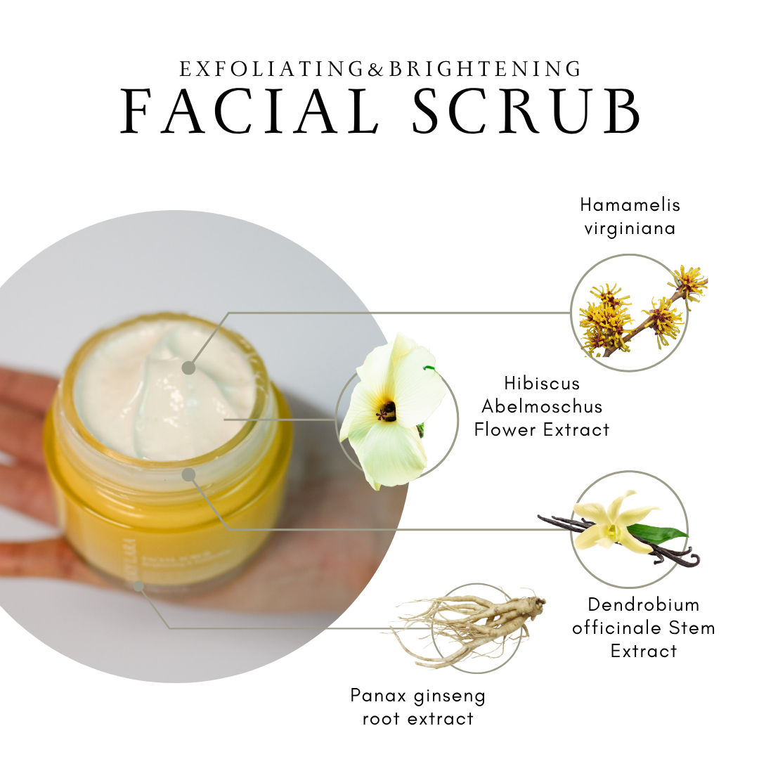 Silky Lara Facial Scrub : Exfoliating & Brightening