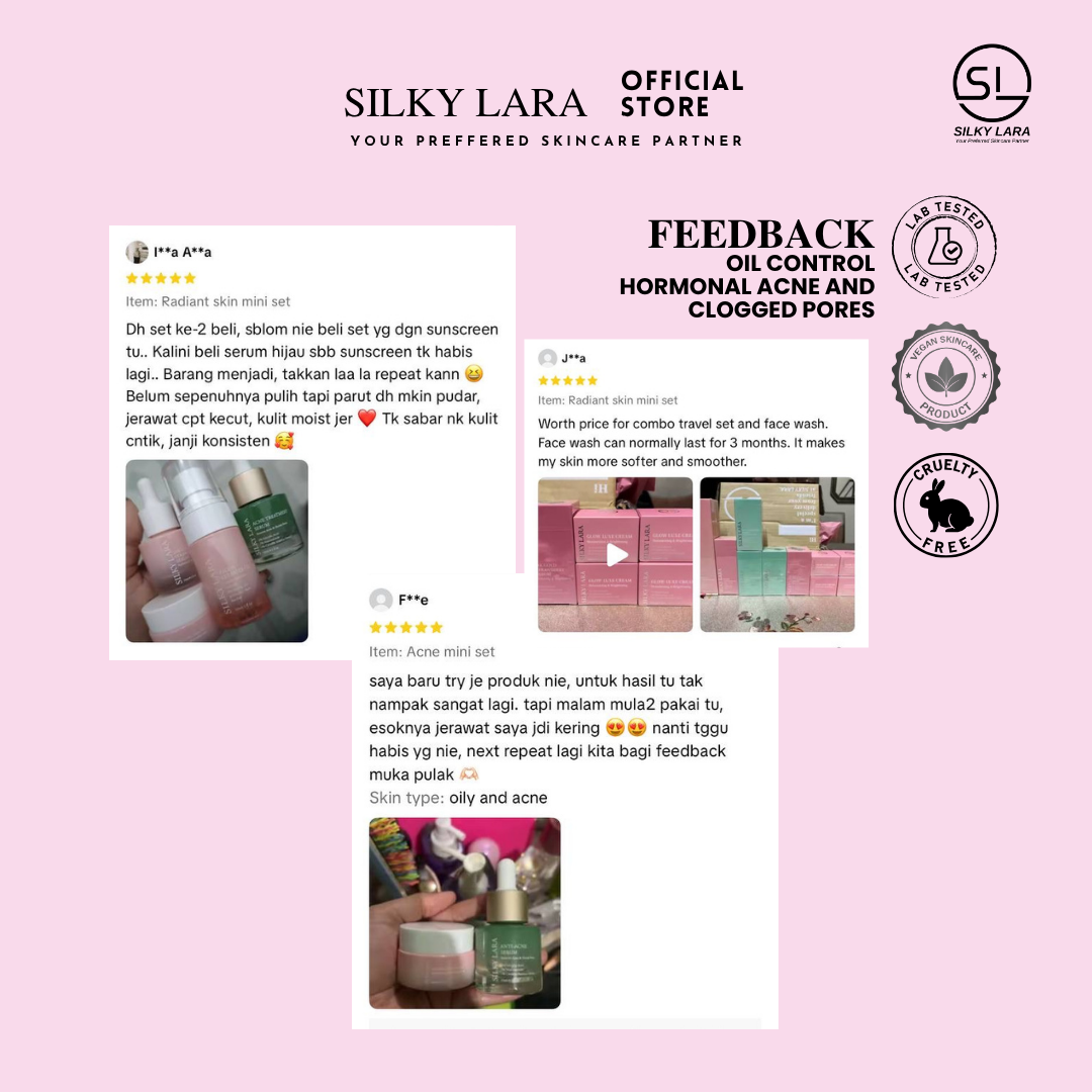 Silky Lara Acne and Oily Skin Series Skincare Set