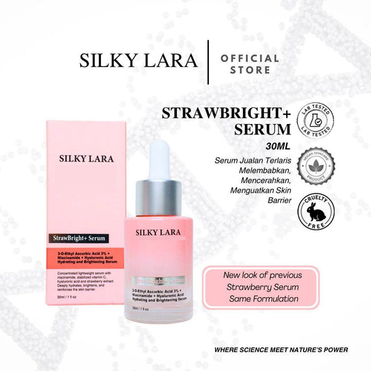 Silky Lara Face Serum Strawberry (Niacinamide Hyaluronic)