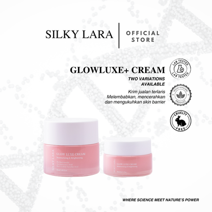 Silky Lara Glow Luxe Krim Pelembap Ringan &Mencerahankan Kulit Muka .
