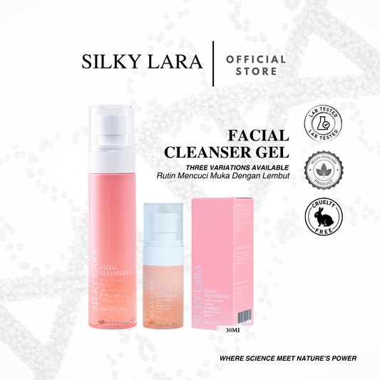Silky Lara Pencuci Muka Gel 30ml dan 100ml