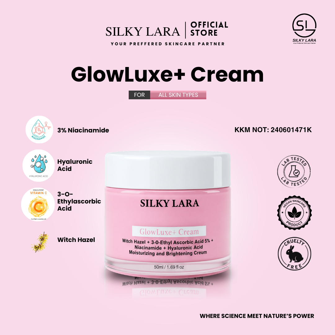 Silky Lara Glow Luxe Krim  Melembabkan & Mencerahkan