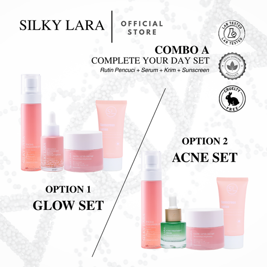 SILKY LARA COMBO A : SET PENJAGAAN KULIT LENGKAP