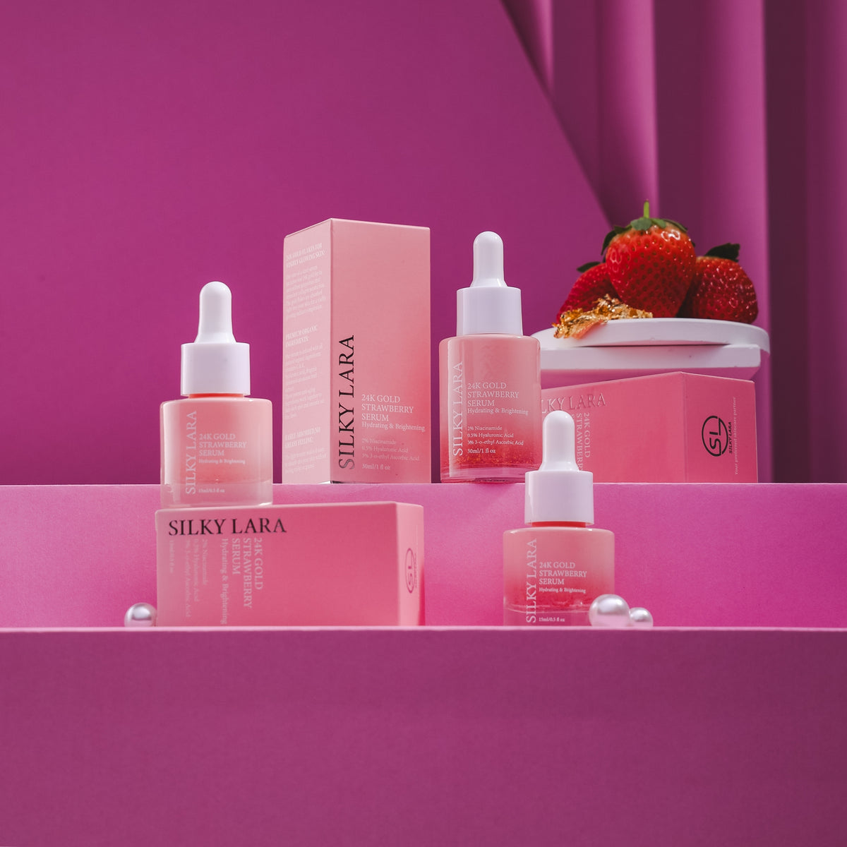 L002 Silky Lara 24K Strawberry Serum