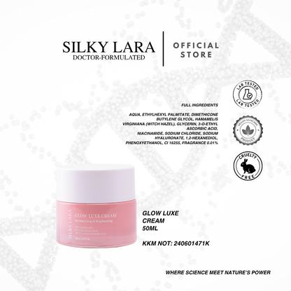 PRE ORDER SET TRAVEL/SET MINI (PENCUCI MUKA 30ML,SERUM MUKA 15ML, GLOW LUXE CREAM 20ML)