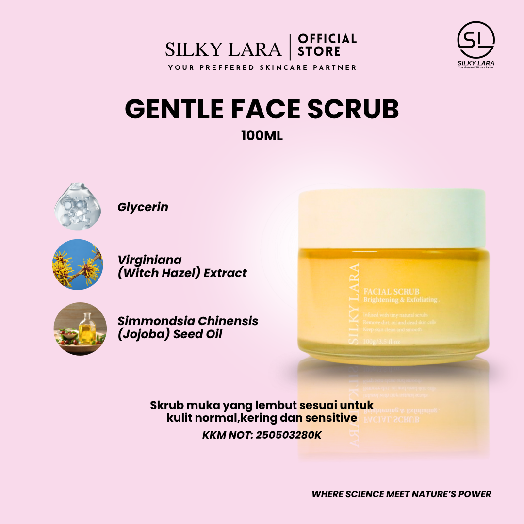Silky Lara Facial Scrub Exfoliating & Brightening