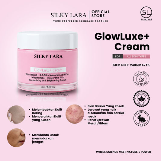 Silky Lara Glow Luxe Krim  Melembabkan & Mencerahkan