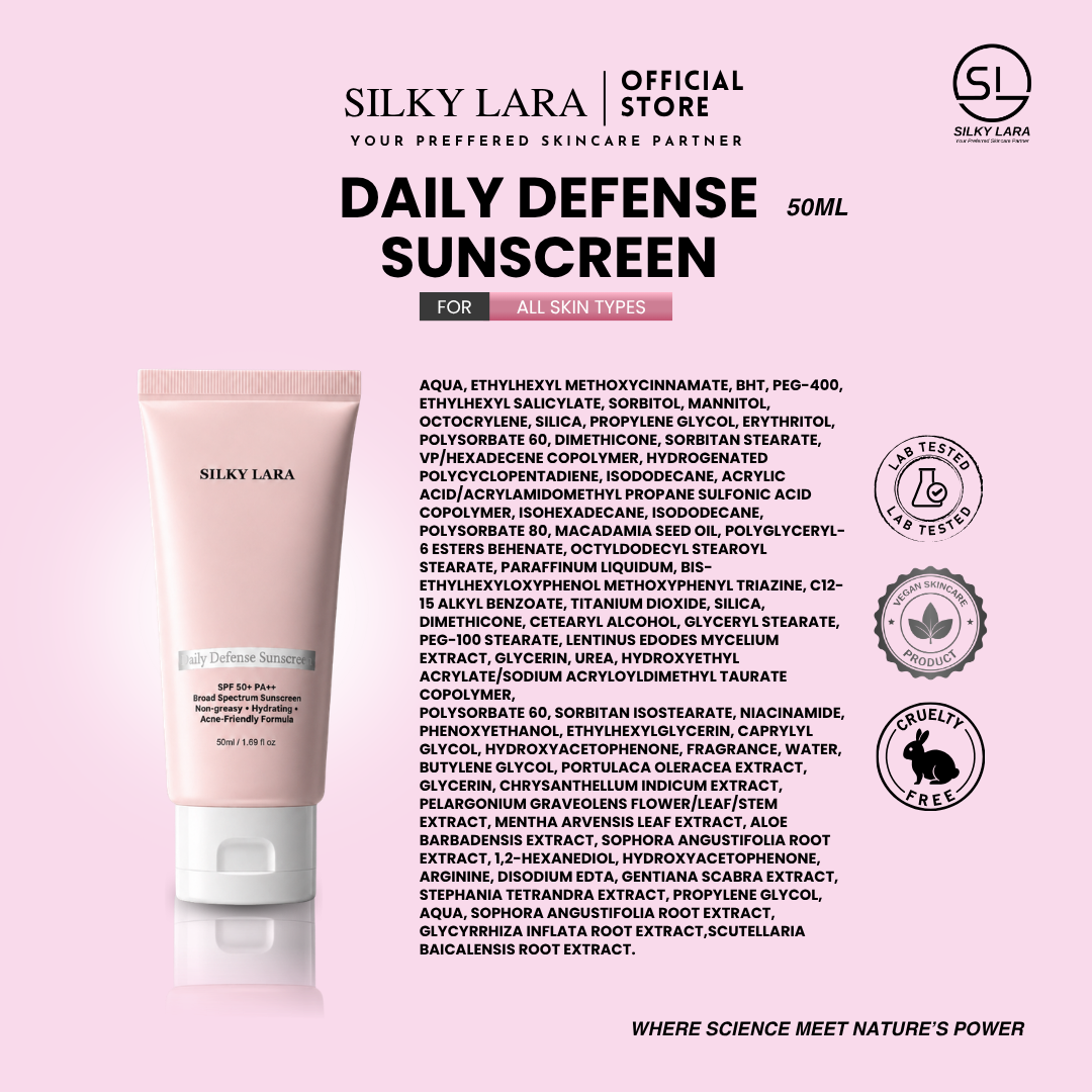 Silky Lara Sunscreen SPF40++ 50ML (Skincare)