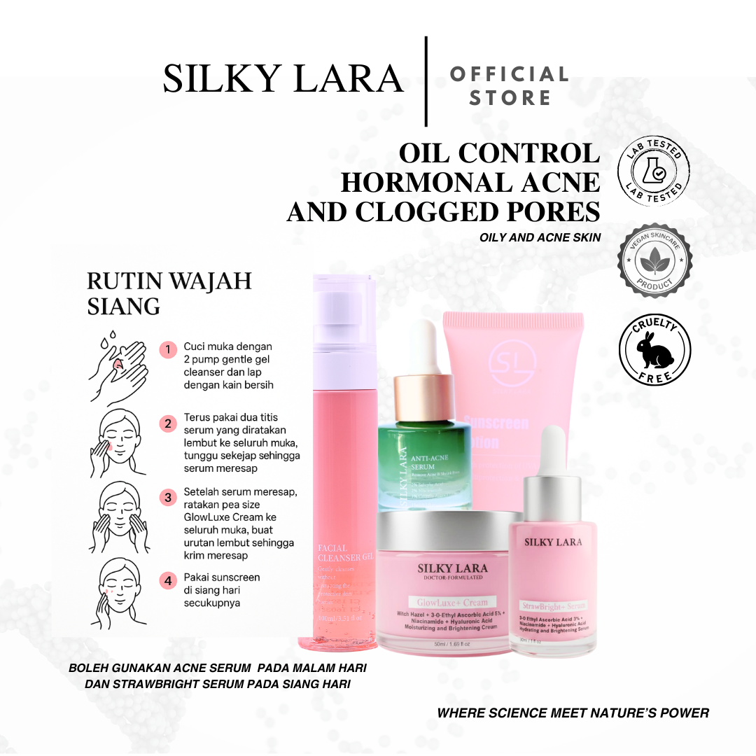 Silky Lara Acne and Oily Skin Series Skincare Set