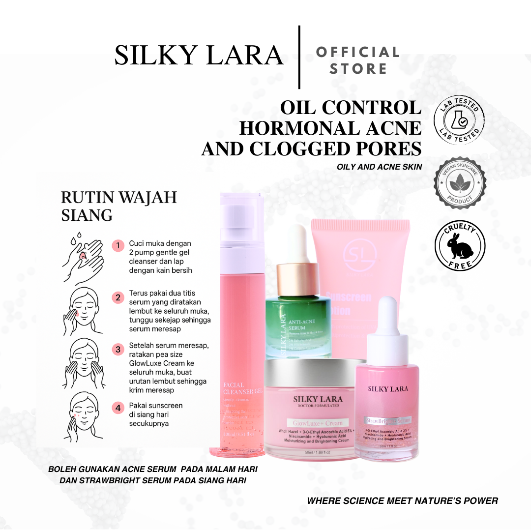 Silky Lara Acne and Oily Skin Series Skincare Set