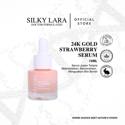 Pre Order Silky Lara Face Serum Strawberry (Niacinamide Hyaluronic)