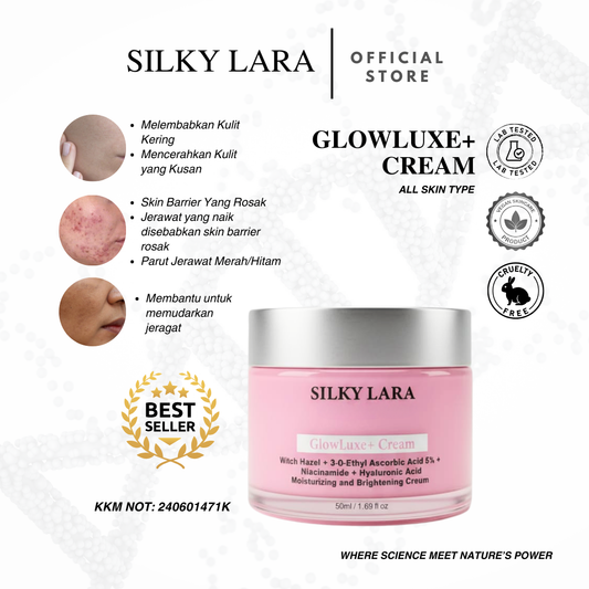 Silky Lara Glow Luxe Krim  Melembabkan & Mencerahkan
