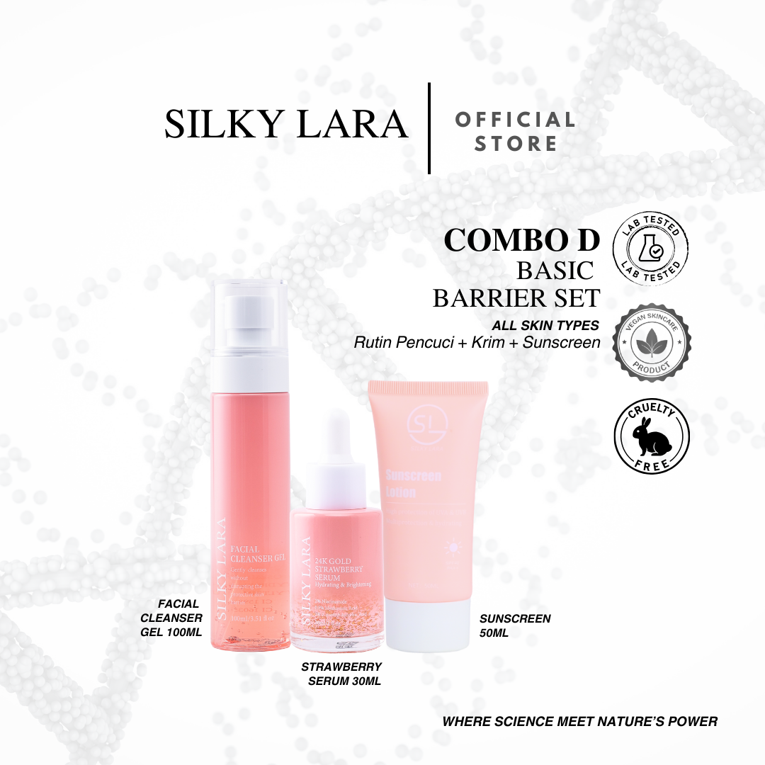 SILKY LARA COMBO D : MELEMBABKAN DAN MENCERAHKAN KULIT MUKA (MELINDUNGI KULIT MUKA DARI JERAGAT & BINTIK HITAM )