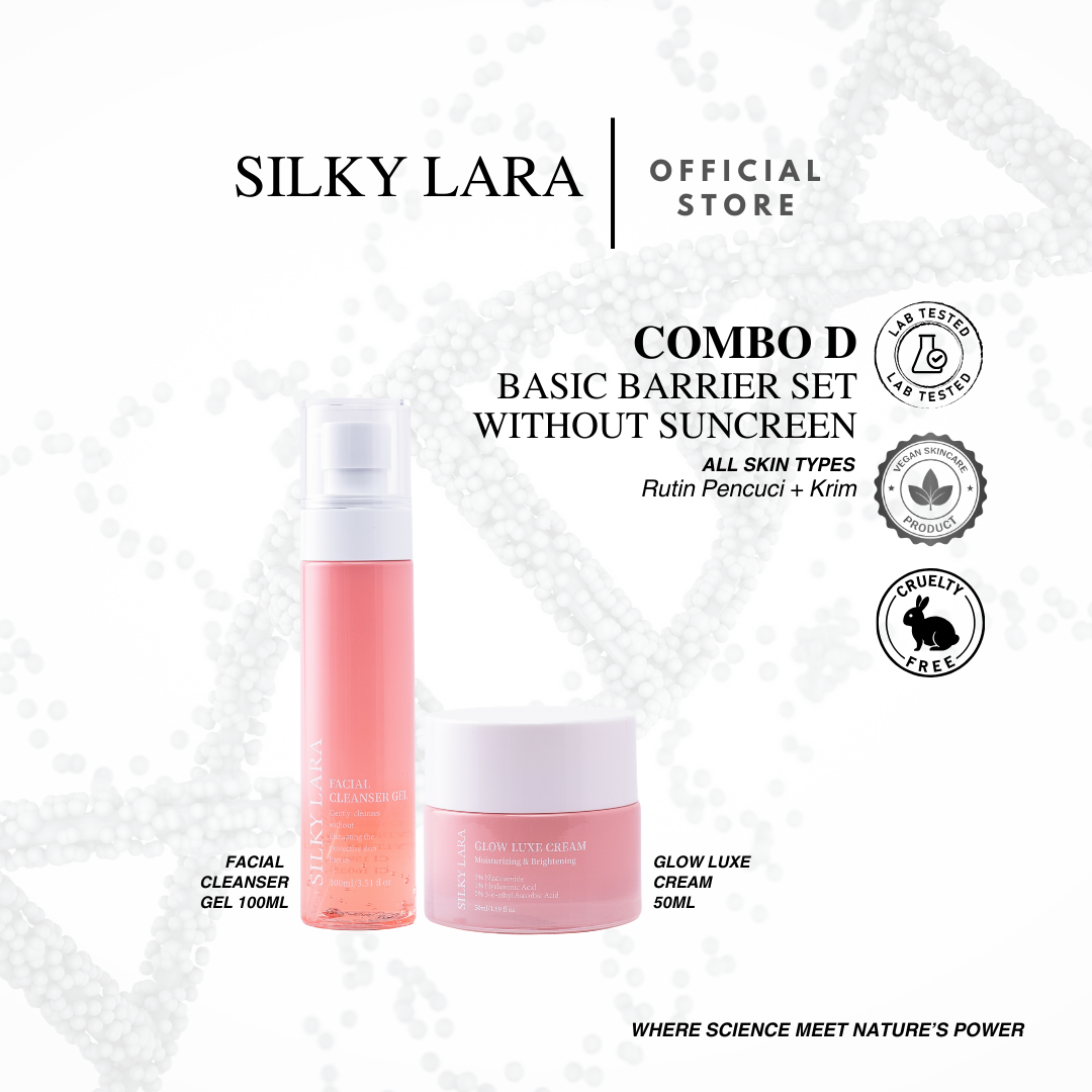 SILKY LARA COMBO D : MELEMBABKAN DAN MENCERAHKAN KULIT MUKA (MELINDUNGI KULIT MUKA DARI JERAGAT & BINTIK HITAM )