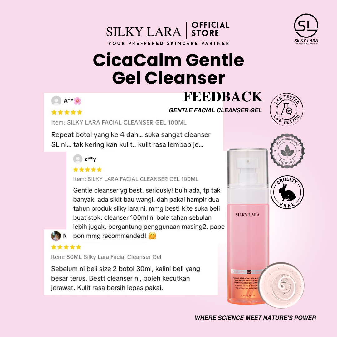 Silky Lara CicaCalm+ Gentle Gel Cleanser