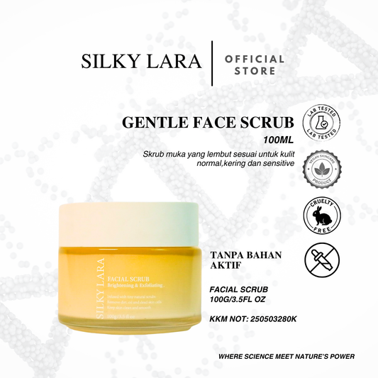 Silky Lara Facial Scrub : Exfoliating & Brightening