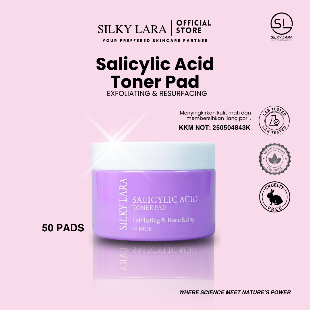 Silky Lara Salicylic Acid Toner Pad Exfoliating & Resurfacing