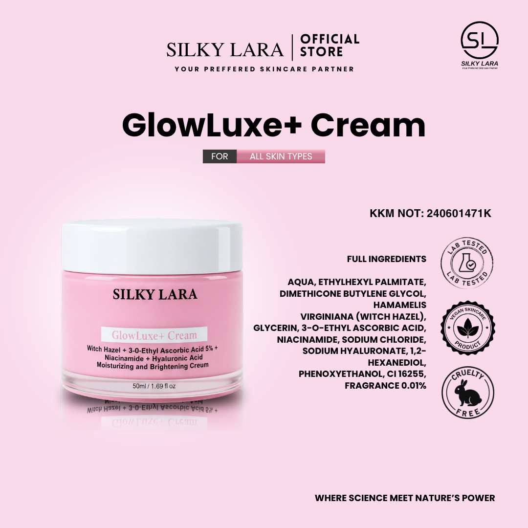 Silky Lara Glow Luxe Krim  Melembabkan & Mencerahkan