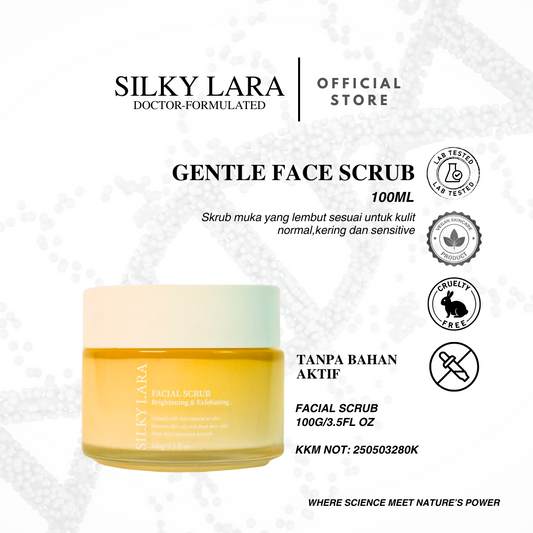 Silky Lara Facial Scrub : Exfoliating & Brightening
