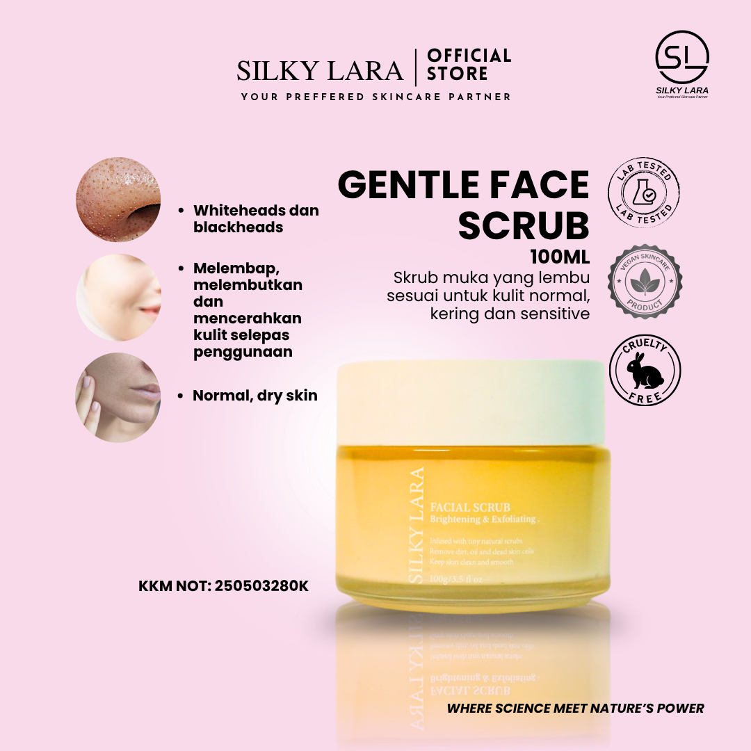 Silky Lara Facial Scrub Exfoliating & Brightening