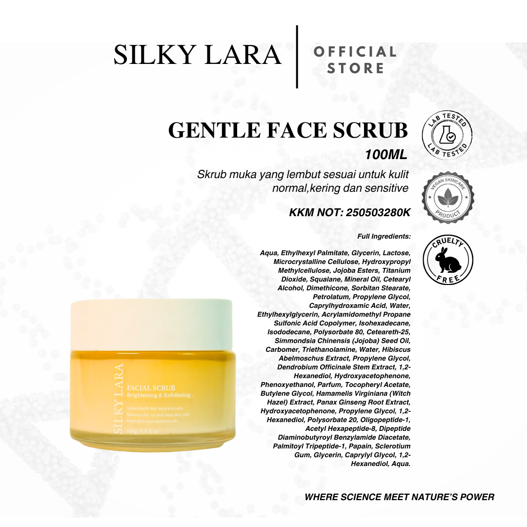 Silky Lara Facial Scrub Exfoliating & Brightening