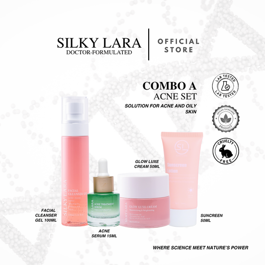 SILKY LARA COMBO A : SET PENJAGAAN KULIT LENGKAP