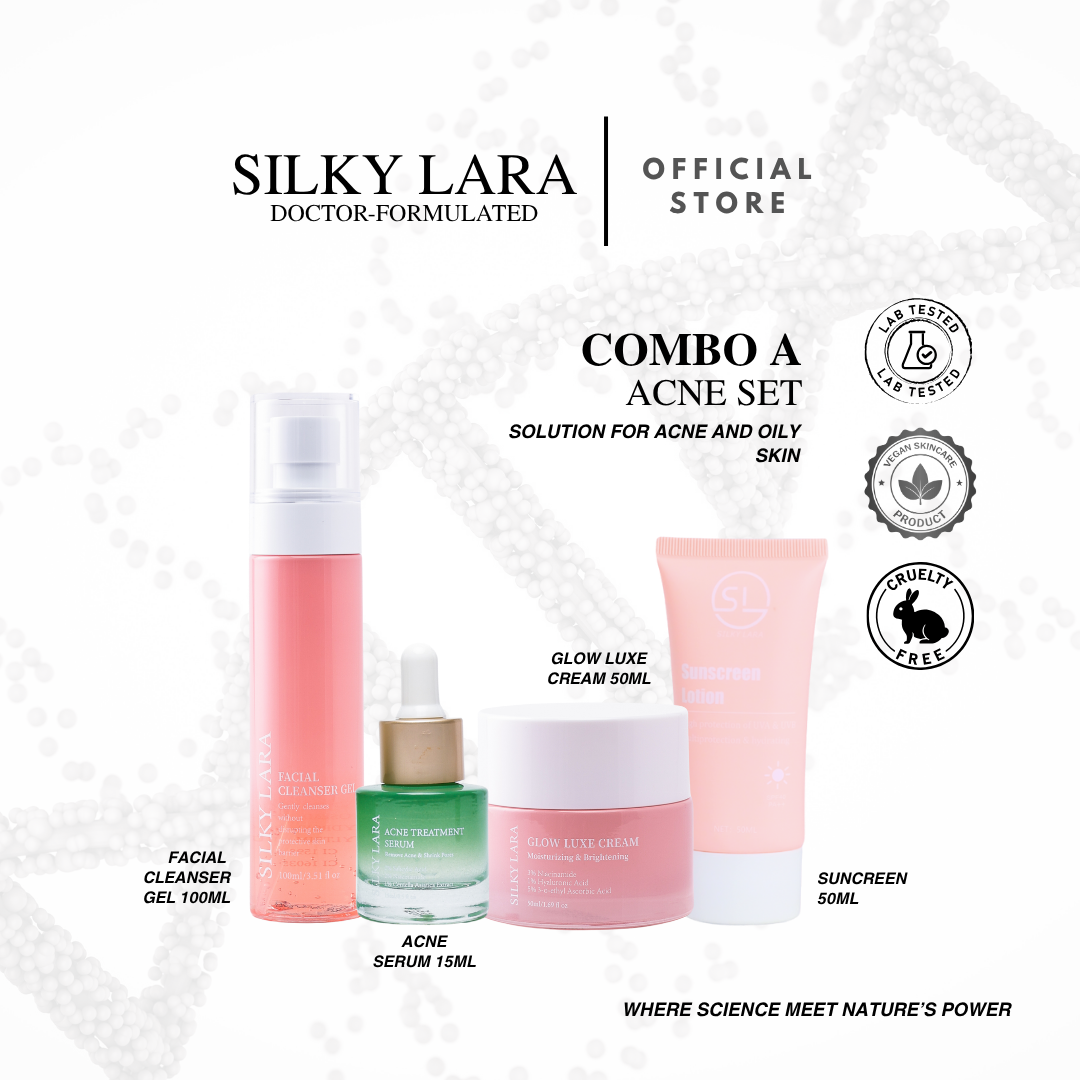 SILKY LARA COMBO A : SET PENJAGAAN KULIT LENGKAP