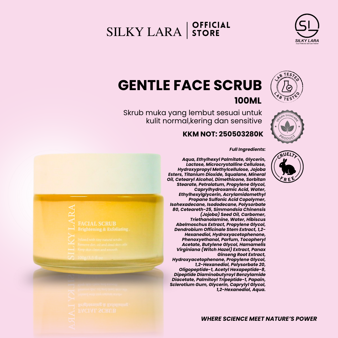 Silky Lara Facial Scrub Exfoliating & Brightening