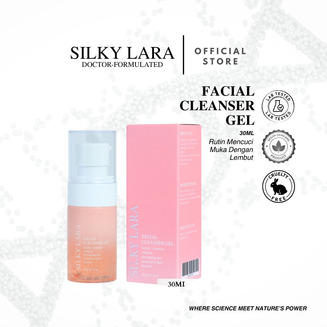 Silky Lara Pencuci Muka Gel 30ml dan 100ml