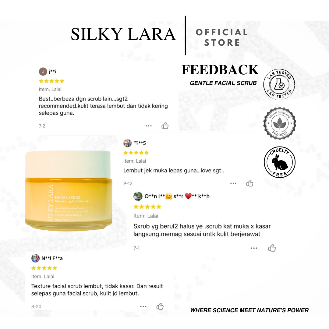 Silky Lara Facial Scrub Exfoliating & Brightening