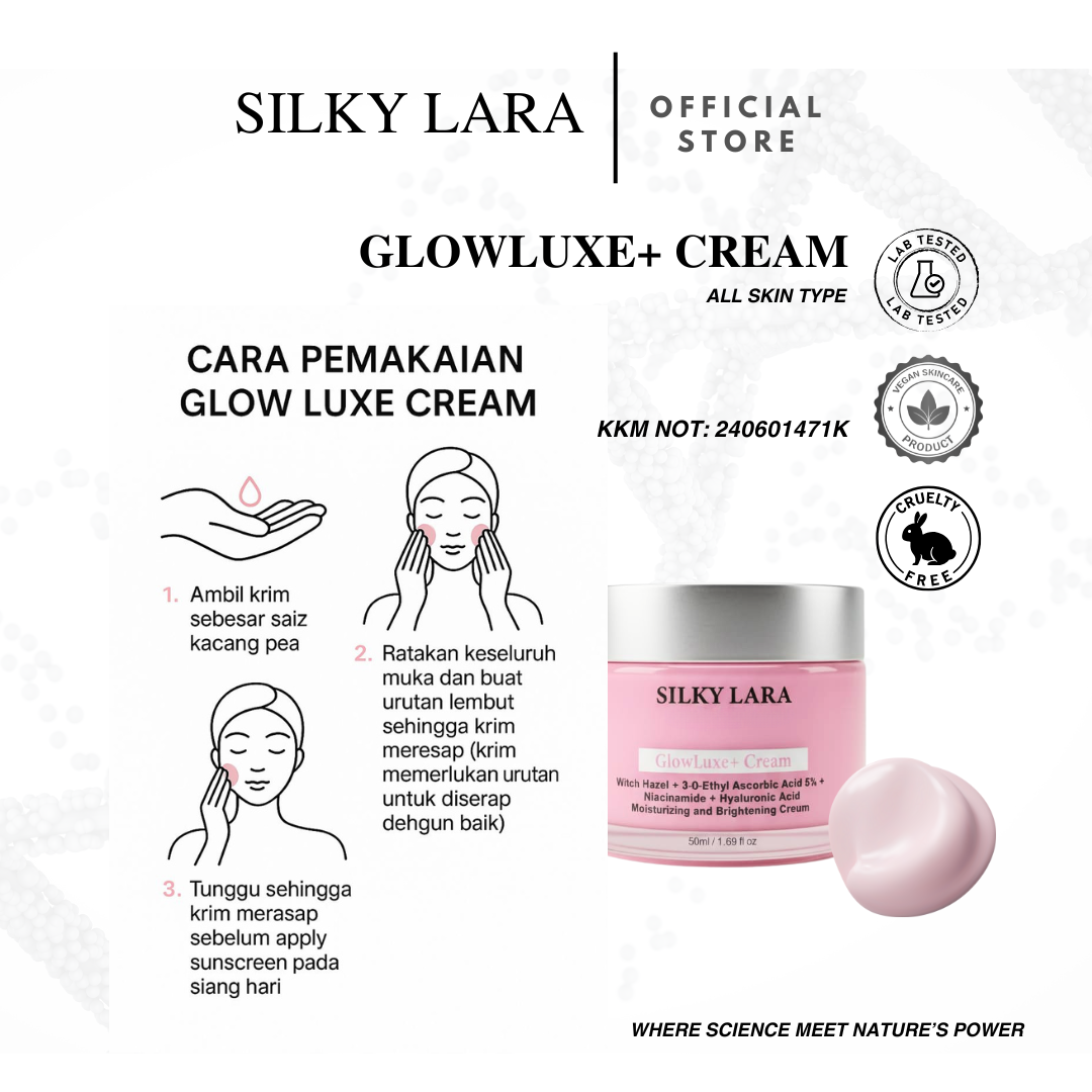 Silky Lara Glow Luxe Krim  Melembabkan & Mencerahkan