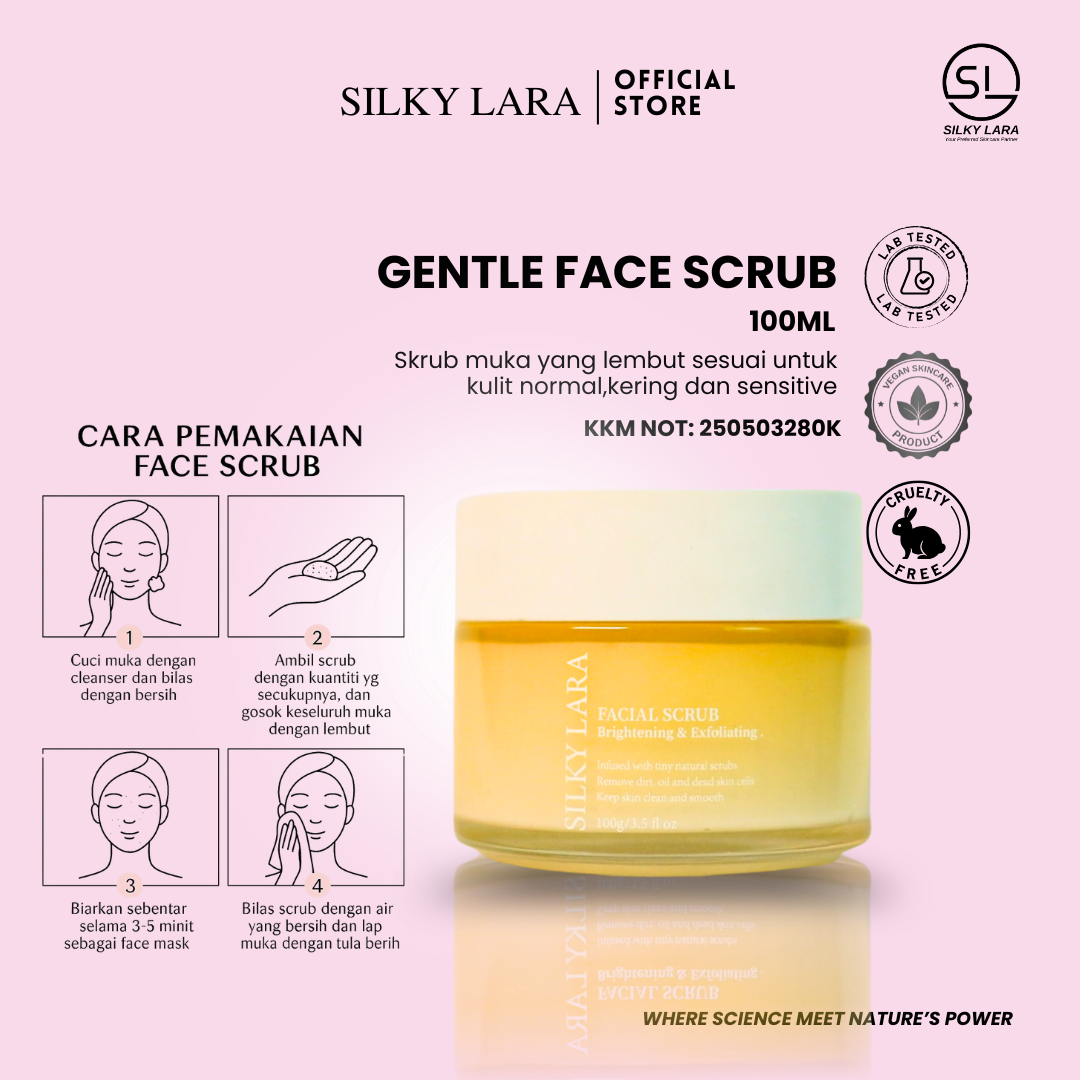 Silky Lara Facial Scrub Exfoliating & Brightening