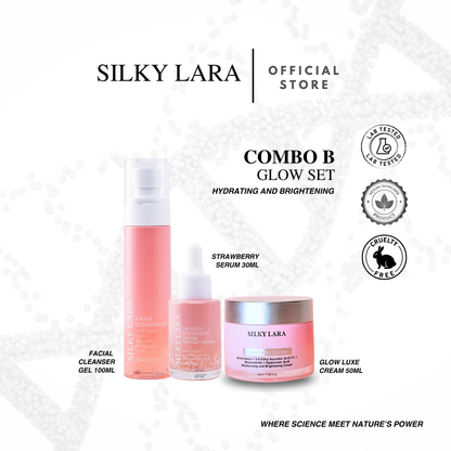 SILKY LARA COMBO B : MELEMBABKAN , MENCERAHKAN ,BAIK PULIH KULIT MUKA . MEMUDARKAN BEKAS JERAWAT DAN JERAGAT.
