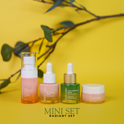 PRE ORDER SET TRAVEL/SET MINI (PENCUCI MUKA 30ML,SERUM MUKA 15ML, GLOW LUXE CREAM 20ML)