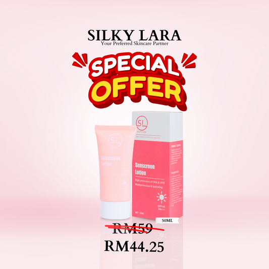 Silky Lara Sunscreen Lotion SPF40++ 50ML