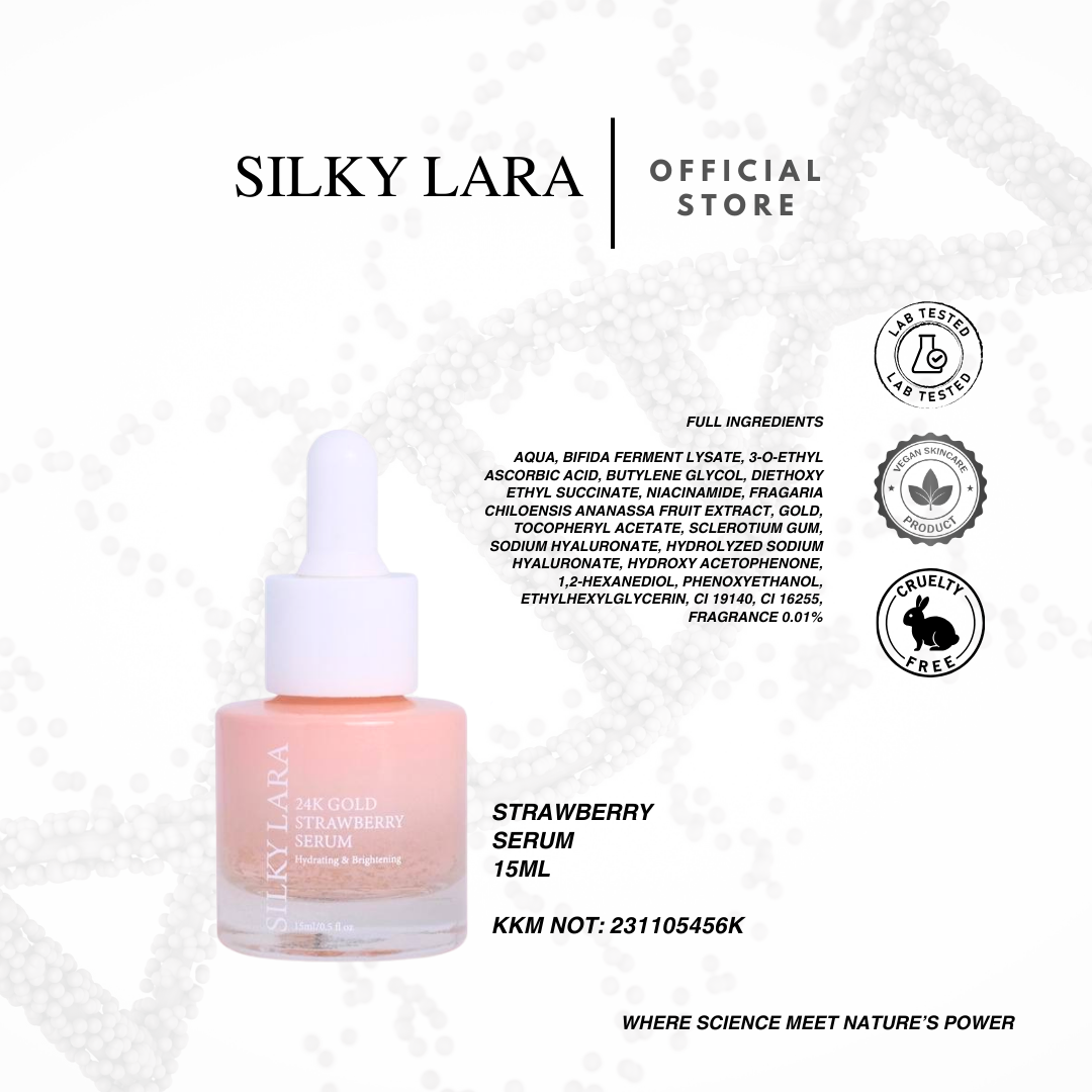 SILKY LARA COMBO C (MINI SET PENCUCI MUKA 30ML,SERUM15ML,PELEMBAB MUKA 20ML&SUNSCREEN50ML)