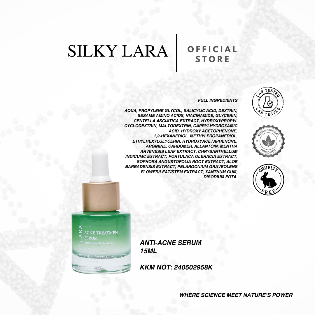 SILKY LARA COMBO B : MELEMBABKAN , MENCERAHKAN ,BAIK PULIH KULIT MUKA . MEMUDARKAN BEKAS JERAWAT DAN JERAGAT.