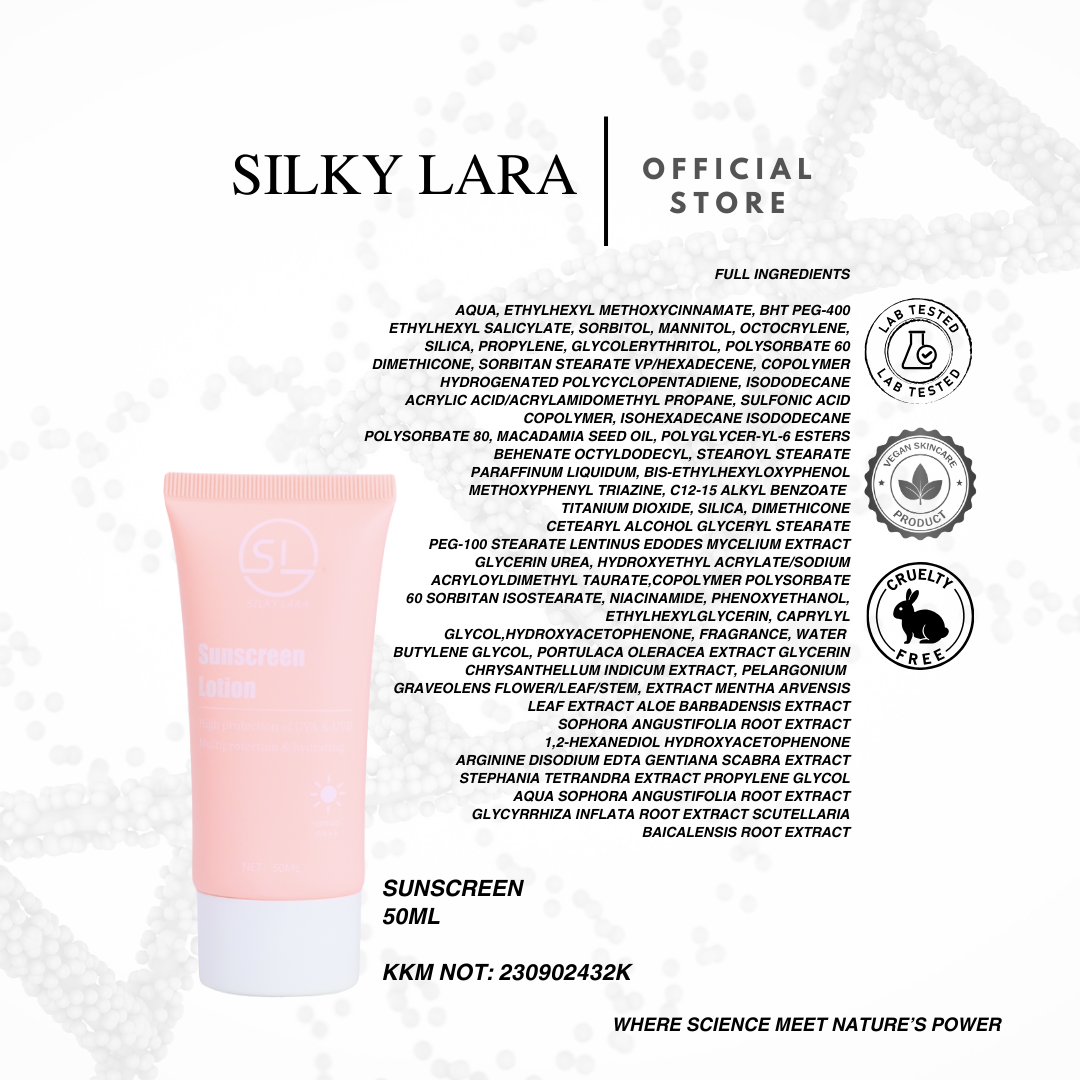 Silky Lara Sunscreen SPF40++ 50ML (Skincare)