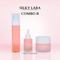 COMBO B + FREE BAG : TREAT YOUR SKIN (FACIAL CLEANSER 80ML, FACE SERUM 30ML, GLOW LUXE CREAM 50ML)